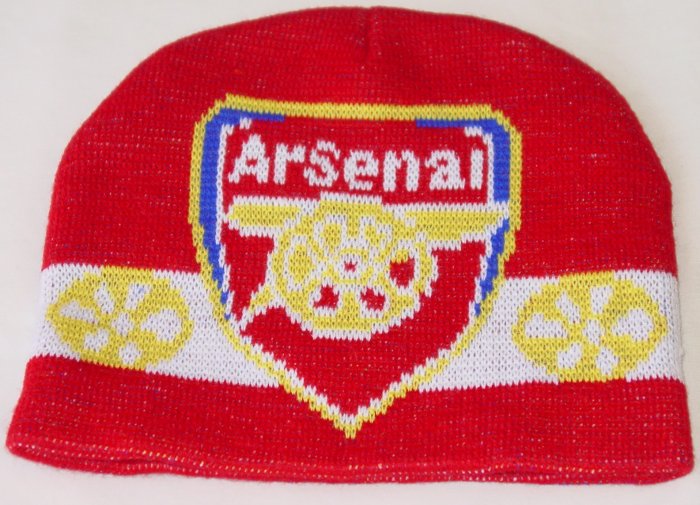 ARSENAL FC BEANIE/SKULL CAP SOCCER BRONX CAP WE SHIP USPS