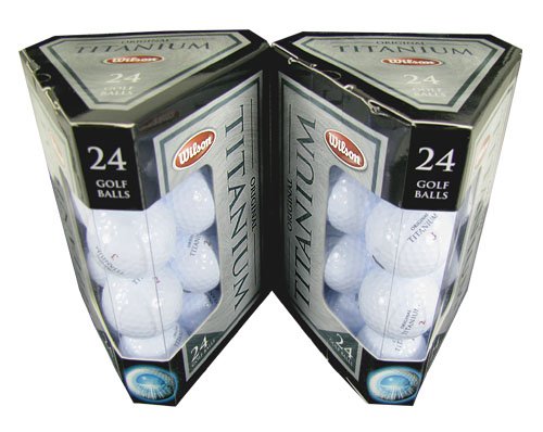 FOUR DOZEN NEW WILSON ORIGINAL TITANIUM DISTANCE GOLF