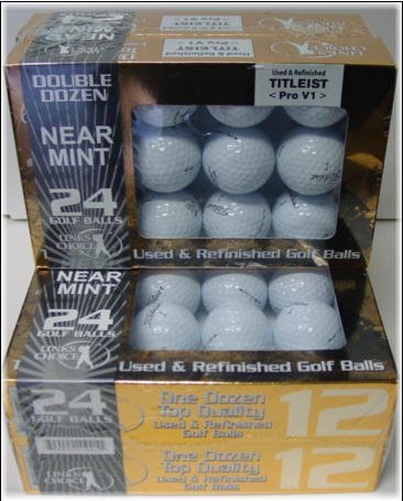 48 TITLEIST NEAR MINT USED/REFINISHED PRO V1 GOLF BALLS
