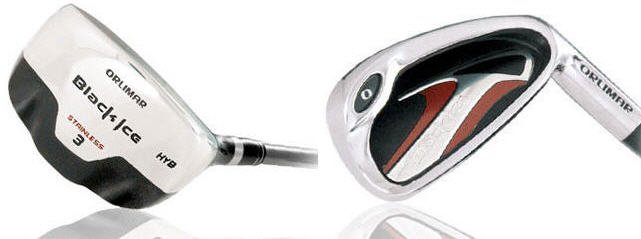 ORLIMAR GOLF BLACK ICE HYBRID IRONS 3-PW GRAPH/STEEL