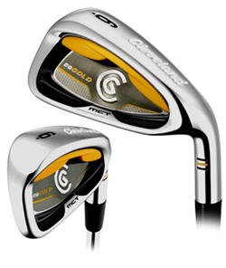 NEW CLEVELAND GOLF 2007 CG GOLD 3-PW IRONS STEEL STIFF