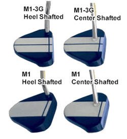NEW RAY COOK GOLF M1-3G BLUE HEEL SHAFT 34" PUTTER