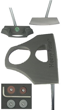 NEW HEAVY PUTTER GOLF MATTE B1 35" PUTTER W/ WEIGHT KIT
