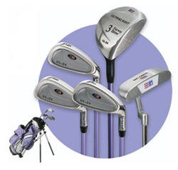 US KIDS GOLF - ULTRALITE LAVENDER 5 CLUB SET W/ BAG
