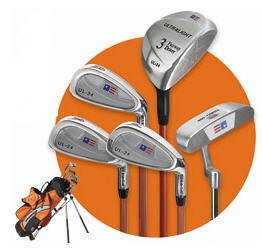 US KIDS GOLF - ULTRALITE ORANGE 5 CLUB SET W/ BAG