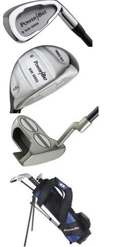POWERBILT JUNIOR GOLF SET WITH BAG AGES 6-8 BLUE