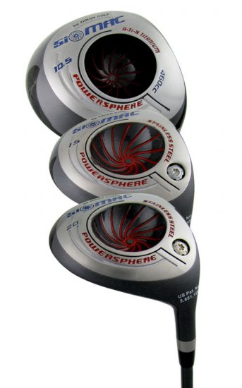 NEW SiMAC GOLF POWERSPHERE 1/3/5 FAIRWAY 3-WOOD SET