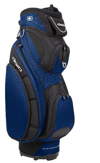 NEW OGIO GOLF 9.5" AMP CART BAG- INDIGO BLUE & BLACK