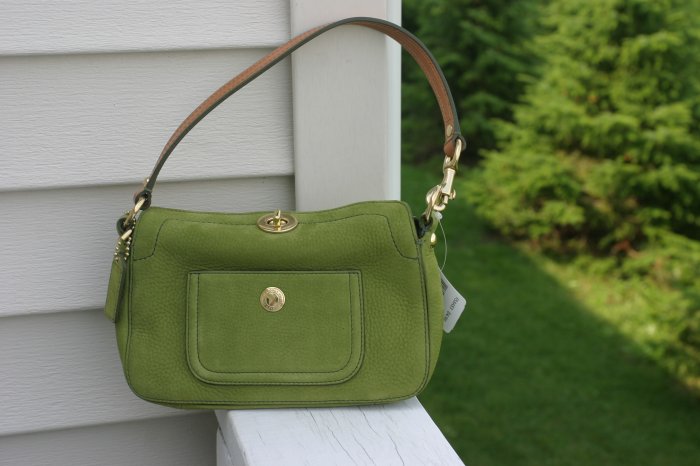 Coach Chelsea Green Nubuc Demi Purse