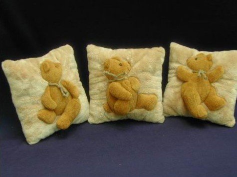 Bear Figured Mini Cushion (a set of 3)
