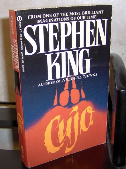 Cujo by Stephen King Paperback novel