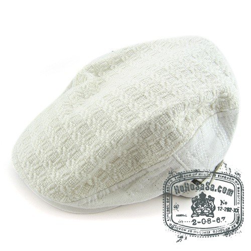 Unisex Man Woman Newsboy Style White Col Beret Hat NWT