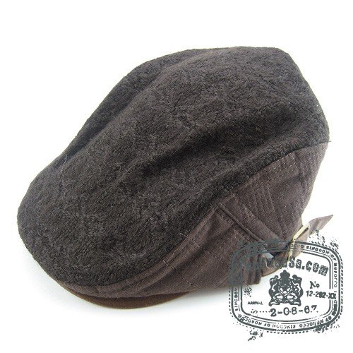 Unisex Man Woman Newsboy Speical Style Brown Col Beret Hat NWT Speical