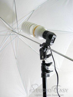Photo Studio Lighting Umbrella, tripod, adaptor package