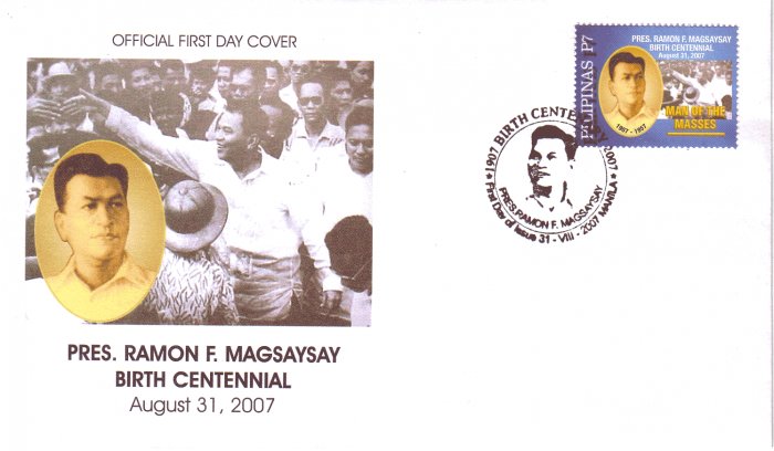 Philippines Pres. Ramon Magsaysay Birth Centennial FDC
