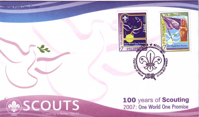 Philippines Scouting Centenary 2v FDC