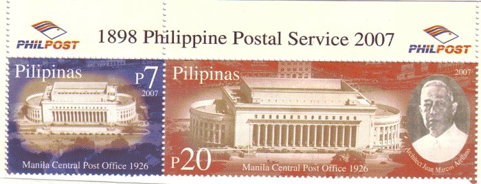 Philippines Postal Service 108th Anniversary 2v
