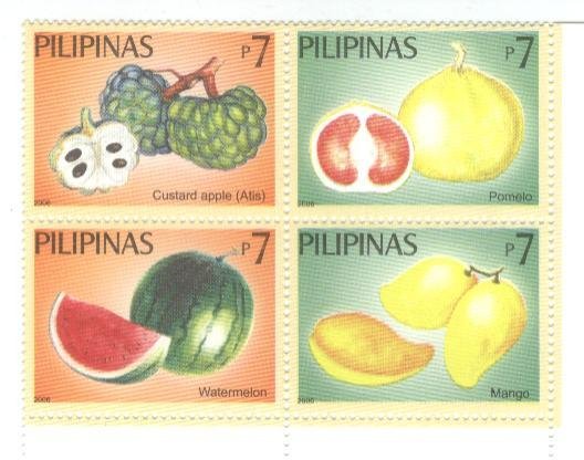 Philippines Fruits Block of 4