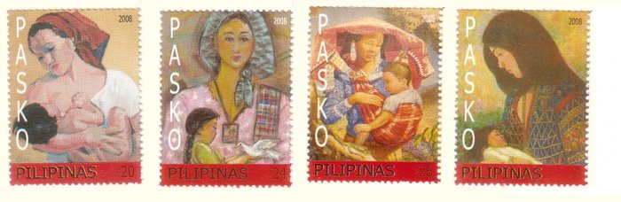 Philippine Christmas 2008 Madonna and Child 4v