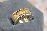 14K WGP 2CT Graceful Glowing Diamond Simulated Ring, Size 6 (fr-11)