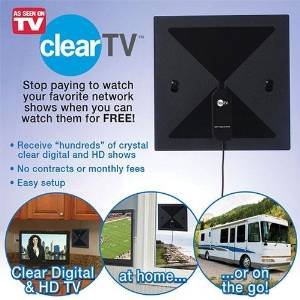 NEW! Clear TV HD Digital Antenna - Genuine As Seen on TV - No More Cable Bills!