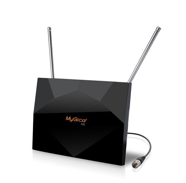 NEW! Mygica A50 Indoor Digital TV Antenna for HDTV, Black
