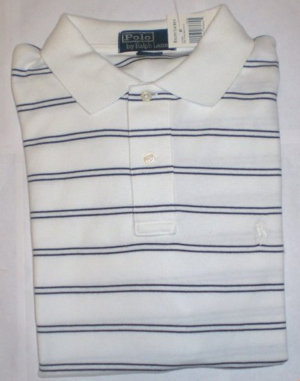 NEW RALPH LAUREN MENS CLASSIC FIT POLO SHIRT LARGE NWT WHITE FREE SHIP