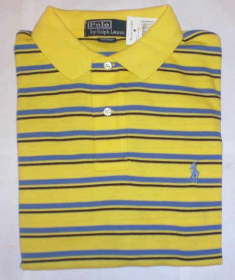 NEW RALPH LAUREN MENS CLASSIC FIT POLO SHIRT XXL 2XL NWT YELLOW FREE SHIP