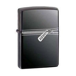 Zippo Lighter 21088 Zipped Black Ice 2006