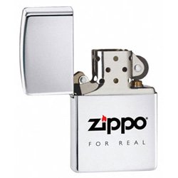 ZIPPO 565 FOR REAL HIGH POLISH CHROME LIGHTER