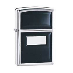 ZIPPO 355 ULTRALITE BLACK HP CHROME LIGHTER