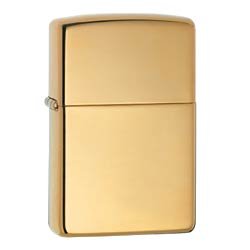 ZIPPO 254B HIGH POLISH SOLID BRASS LIGHTER