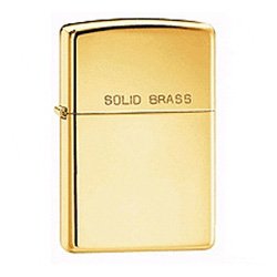 ZIPPO 254 HIGH POLISH SOLID BRASS LIGHTER