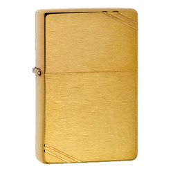 ZIPPO 240 VINTAGE BRUSHED BRASS LIGHTER