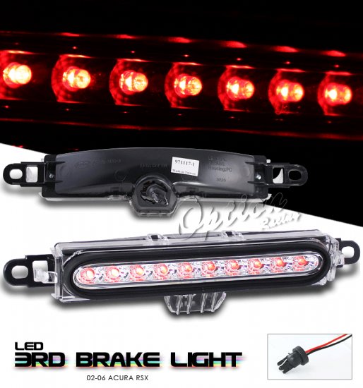 Option: 02-04 Acura RSX LED 3rd Brake Light (Chrome)