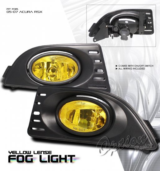 05-07 Acura RSX, Fog Lights (Yellow)