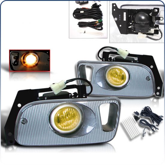 92-95 Honda Civic 2Dr / 3Dr, Fog Lights (Yellow)