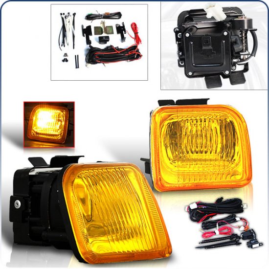 96-98 Honda Civic, Fog Lights (Yellow)