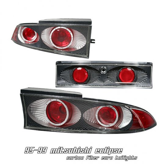 95-99 Mitsubishi Eclipse, Altezza Tail Lights, Carbon Fiber