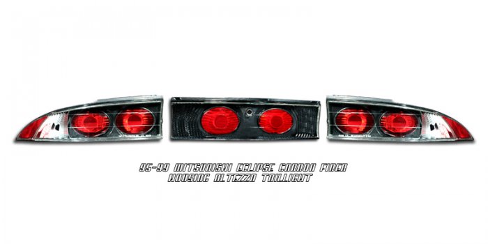 95-99 Mitsubishi Eclipse, Altezza Tail Lights, Carbon Fiber