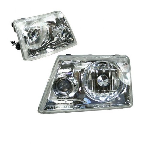 98-01 Ford Ranger, Projector Headlights, Chrome