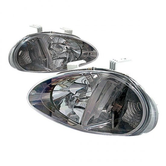 93-95 Honda Del Sol, Crystal Headlights (Titanium)