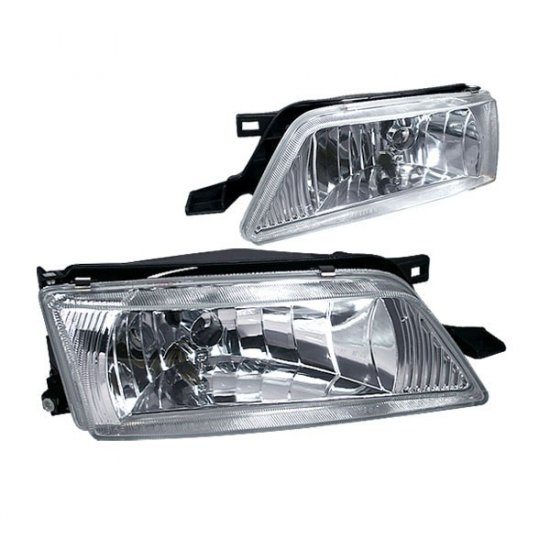 95-99 Nissan Maxima, Crystal Headlights (Chrome)