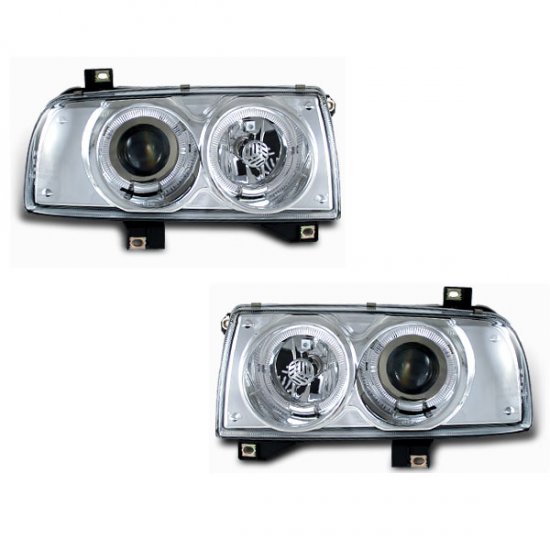 93-98 VW Golf Jetta, Projector Headlights (Chrome)