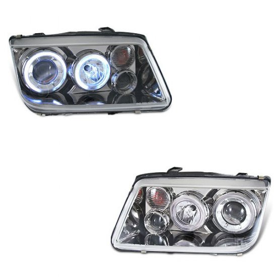 99-05 VW Golf Jetta, Projector Headlights (Titanium)
