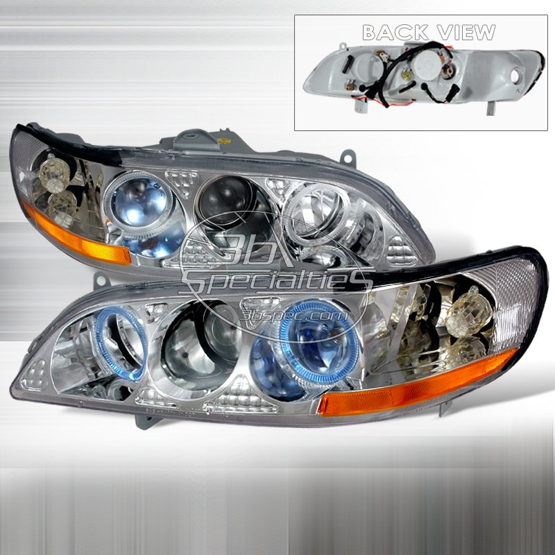 Spec-D: 98-02 Honda Accord, Projector Headlights, Chrome
