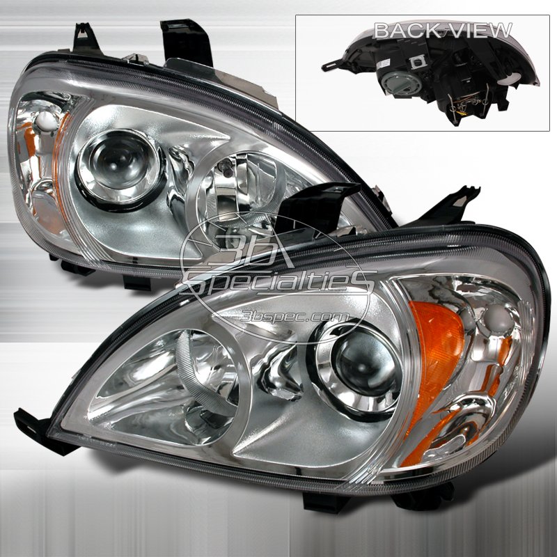 Spec-D: 98-03 Mercedes ML Class (W163), Projector Headlights, Chrome