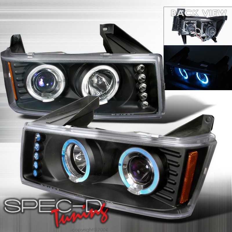 Spec-D: 04-05 Chevy Colorado / GMC Canyon; Projector Headlights, Black