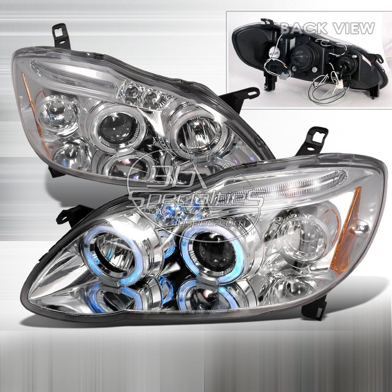 Spec-D: 03-08 Toyota Corolla, Projector Headlights, Chrome