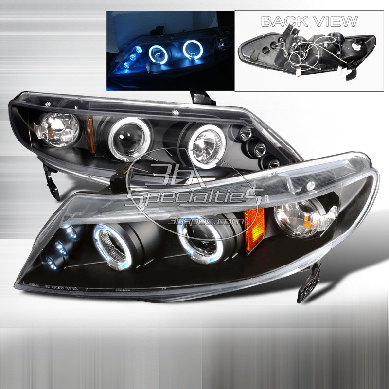 Spec-D: 06-11 Honda Civic 4Dr, Projector Headlights (Chrome)